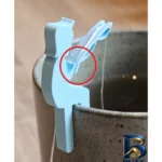 نمای جلو پایه نگه دارنده دمنوش و چای کیسه ای مدل پسر ماهیگیر مجموعه دو عددی طراحی و جزئیات کلیدی