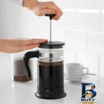 نمای جلو دمنوش ساز ایکیا مدل UPPHETTA کد 602.413.89 با گنجایش 1 لیتر طراحی و جزئیات کلیدی