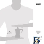 نمای جلو قهوه ساز بیالتی مدل رینبو 1Cup کد 5011 طراحی و جزئیات کلیدی