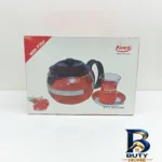 نمای جلو قوری فایرکس کد 76 با گنجایش 700 میلی لیتری طراحی و جزئیات کلیدی