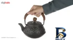 نمای جلو قوری چدن نالینو مدل Fiorenza با کیفیت عالی طراحی و جزئیات کلیدی