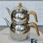 نمای جلو ست کتری و قوری کرکماز مدل A۱۹۶ اصل طراحی و جزئیات کلیدی