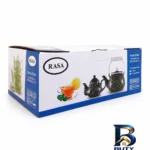 نمای جلو ست کتری و قوری راسا مدل خالخالی گنجایش ۲ لیتر ۱ لیتر اصل طراحی و جزئیات کلیدی