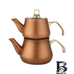 نمای جلو ست کتری و قوری مدل گرانیتی لایت گنجایش ۲ لیتر ۰.۸ لیتر اصل طراحی و جزئیات کلیدی