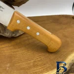 نمای جلو چاقو آشپزخانه مدل چوبی پناهنده کد 4 طراحی و جزئیات کلیدی