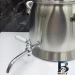نمای جلو ست کتری و قوری تی جی اچ مدل کاوه با کف چدن طراحی و جزئیات کلیدی