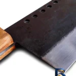 نمای جلو ساطور قصابی الماس زنجان مدل هامر ضدضربه طراحی و جزئیات کلیدی