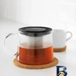 نمای جلو قوری شیشه ای ایکیا کد 1/5.LT طراحی و جزئیات کلیدی
