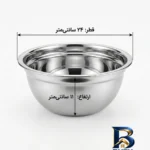 نمای جلو لگن یوسوف مدل مات با قطر 24 طراحی و جزئیات کلیدی