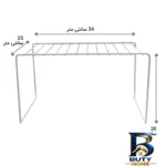 نمای جلو نظم دهنده کابینت مدل S۲۶ بسته ۶ عددی اصل طراحی و جزئیات کلیدی