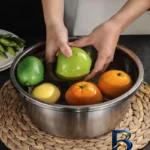 نمای جلو آبکش و آبگیر مدل class-۲ به همراه رنده اصل برچسب کیسه و وزن