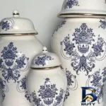 نمای جلو بانکه جینجر جار امپریال مجموعه سه عددی با کیفیت طراحی و جزئیات کلیدی