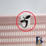 نمای جلو آبکش و لگن مدل بلوط کد YPK-T۳۸-۲۶x۲۴CM بسته ۲ عددی اصل طراحی و جزئیات کلیدی