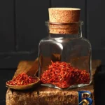 نمای جلو جا زعفرانی زیبا مدل باربارا بسته ۲ عددی درجه و بسته بندی زعفران