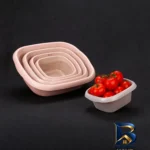 نمای جلو ست لگن و آبکش بانیس مدل الینا مجموعه 8 عددی طراحی و جزئیات کلیدی