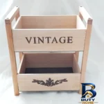 نمای جلو سبد سیب زمینی و پیاز دوطبقه طرح Vintage کدv۲۱ اصل طراحی و جزئیات کلیدی