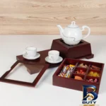 نمای جلو جعبه چای کیسه ای کورستیک مدل جانان کد 1007 طراحی و جزئیات کلیدی