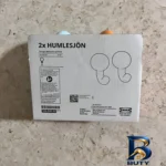 نمای جلو قلاب آویز فانتزی ایکیا مدل HUMLESJON کد 506.009.62 مجموعه ۲ عددی طراحی و جزئیات کلیدی