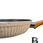 نمای جلو تابه گرانیتی اویز پلاس تک دسته با طراحی مناسب طراحی و جزئیات کلیدی