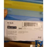 نمای جلو ظرف نگهدارنده ایکیا مدل GLIS+ مجموعه ۳ عددی طراحی و جزئیات کلیدی