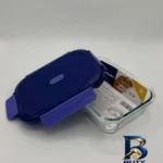 نمای جلو ظرف نگهدارنده پیرکس لومینارک مدل مستطیل مناسب برای مایکروویو و فر مجموعه 3 عددی طراحی و جزئیات کلیدی