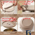 نمای جلو ظرف نگهدارنده سه طبقه مدل کد 2041 طراحی و جزئیات کلیدی