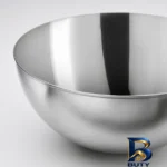 نمای جلو کاسه استیل ایکیا مدل BLANDA BLANK سایز ۲۸ طراحی و جزئیات کلیدی