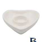 نمای جلو ظرف نگهدارنده تخم مرغ مدل قلبی کد 27155xc مجموعه ۲ عددی طراحی و جزئیات کلیدی