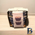 نمای جلو کاسه مادام کوکو مدل Rayne مجموعه ۲ عددی با طراحی دایره ای برچسب بسته و وزن خالص