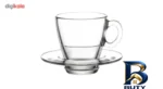 نمای جلو ست فنجان و نعلبکی پاشاباغچه مدل Aqua کد 95040 - بسته ۶ عددی طراحی و جزئیات کلیدی