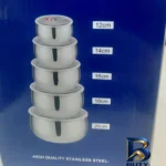 نمای جلو ظرف نگهدارنده گلدن لایف مدل خمره ای مجموعه ۵ عددی طراحی و جزئیات کلیدی