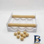 نمای جلو بیسکویت زن مدل گردکن خمیر شیرینی و کوکی باکیفیت طراحی و جزئیات کلیدی