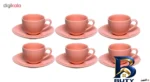 نمای جلو سرویس چای خوری ۱۲ پارچه رومز کد 8040 طراحی و جزئیات کلیدی