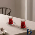نمای جلو سرویس چای خوری ۱۲ پارچه شش نفره مادام کوکو مدل Ravenna طراحی و جزئیات کلیدی