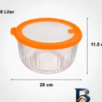 نمای جلو ظرف نگهدارنده لیمون مدل 2222 بسته ۳ عددی طراحی و جزئیات کلیدی