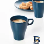 نمای جلو ماگ ایکیا مدل Fargrik 60143992 با طراحی ساده طراحی و جزئیات کلیدی