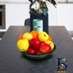 نمای جلو ظرف میوه خوری شیشه ای رویال کد مدل DG_۵ اصل طراحی و جزئیات کلیدی