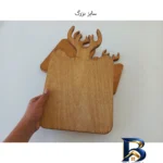نمای جلو تخته سرو مدل گوزن کد 038 مجموعه سه عددی طراحی و جزئیات کلیدی