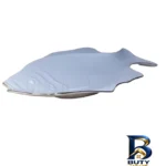 نمای جلو دیس مقصود طرح ماهی کد 38 با ابعاد 39×21×2 طراحی و جزئیات کلیدی