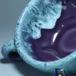 نمای جلو فنجان مدل لته خوری اصل طراحی و جزئیات کلیدی