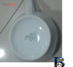 نمای جلو ست فنجان و نعلبکی ۱۲ پارچه چینی زرین ایران مدل گلستان درجه یک طراحی و جزئیات کلیدی