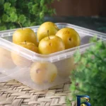 نمای جلو ظرف نگهدارنده فریزری و نظم دهنده 750 cc بسته ۲۰ عددی طراحی و جزئیات کلیدی