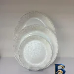 نمای جلو سرویس غذاخوری ۲۶ پارچه دینو مدل آرکوپال ۷۰۳ نیلوفری طراحی و جزئیات کلیدی
