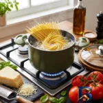 نمای جلو قابلمه تفلون ونتو مدل ایزی کوک با کیفیت عالی طراحی و جزئیات کلیدی