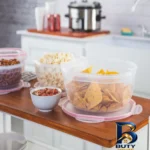 نمای جلو ظرف نگهدارنده ویرو کد 305 مجموعه ۳ عددی طراحی و جزئیات کلیدی