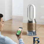 نمای جلو دستگاه تصفیه کننده هوا دایسون مدل Humidify+Cool PH۲ De-NOx اصل طراحی و جزئیات کلیدی