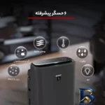 نمای جلو جارو رباتیک اکووکس مدل N۳۰ Pro Omni اصل چیدمان صفحه و نشانگرها