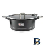 نمای جزئیات سرویس قابلمه و تابه گرانیت ۲۵ پارچه ام جی اس مدل B کد GB۲۵۱۴ اصل پرداخت و جزئیات مواد