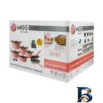 نمای جلو سرویس پخت و پز ۱۵ پارچه ام جی اس مدل KC۱۵۱۱ اصل طراحی و جزئیات کلیدی