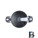 نمای بسته بندی قابلمه گرانیت ریوالد با طراحی مناسب و دستگیره باکالیت برچسب و بسته بندی